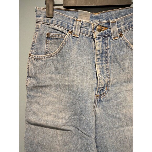 Lands End Jeans Women's Blue Light Wash High Rise Mom Jeans Size 4 - Picture 3 of 12